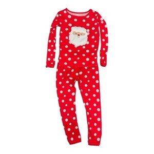 Christmas Santa Pajamas Red and White Polka Dot